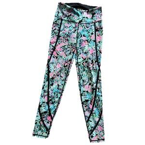 Lilly Pulitzer UPF 50+ Luxletic Weekender Leggings S Onyx Let’s Get Wild High
